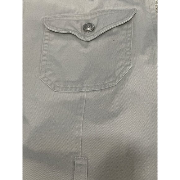 907 Company Small Utility Travel Vest Neutral Cotton Zip Front Functional - Picture 10 of 10